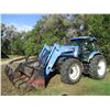 Image 1 : 2004 New Holland TS135A(135HP) w/ 56LB Grapple Loader, 3-Point Hitch, 4 Hydraulic Remotes, GPS 6568+