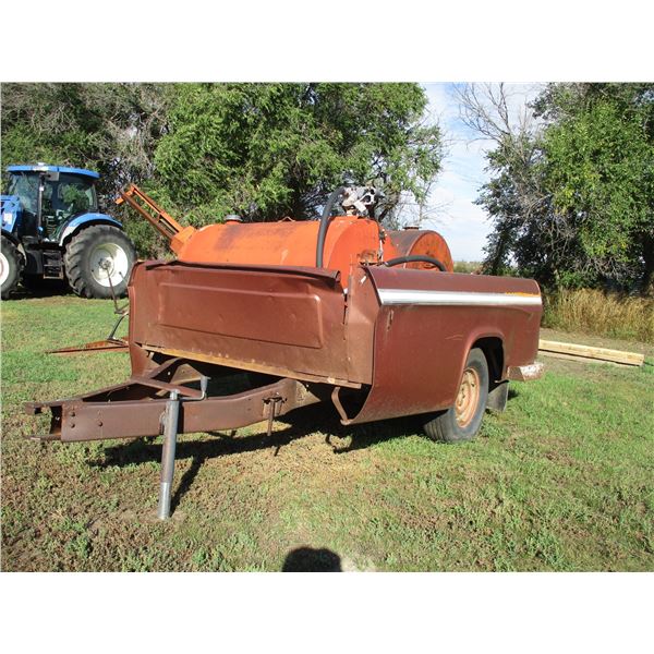 Home Built Fuel Trailer w/ (2) 125 Gal Westeel Slip Tanks, Plumbed Together, GPI 12v Electric Fuel P