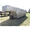 Image 2 : 2005 Wilson Ranch Hand 24' Gooseneck Aluminium Cattle Trailer, (2) Dividers, 2 Way End Gate.   VIN#1