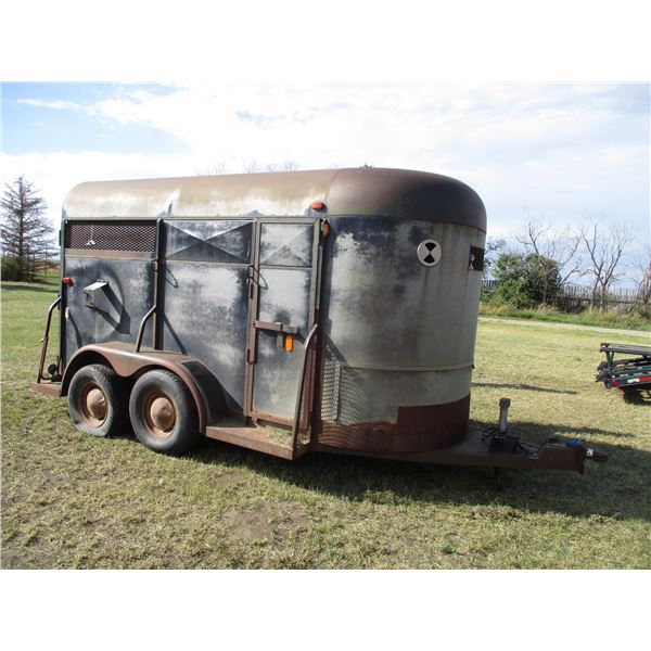 1984 King of The Road Livestock Trailer, Wooden Floor, (1) Divider. VIN#K9TD1321EB017052