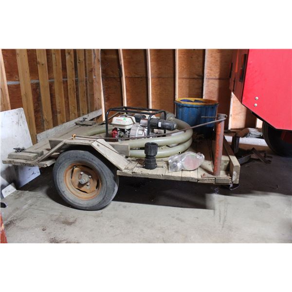 3 inch Honda  Water Pump on Trailer, 20' Intake Hose, 200 ' Discharge Hose