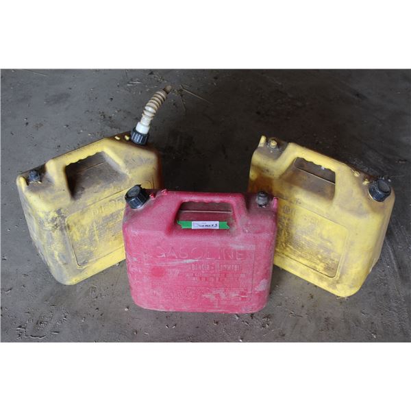 (3) Jerry Cans