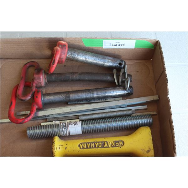 Hitch Pins, Key Way, Ready Rod, Knock On Shovel Tool