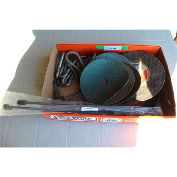 Cutoff Wheels, Door Hydraulic Rams, etc.