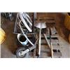 Image 7 : Barrel Stand, (2) Grain Shovels, Hose, Caster Wheel, etc.