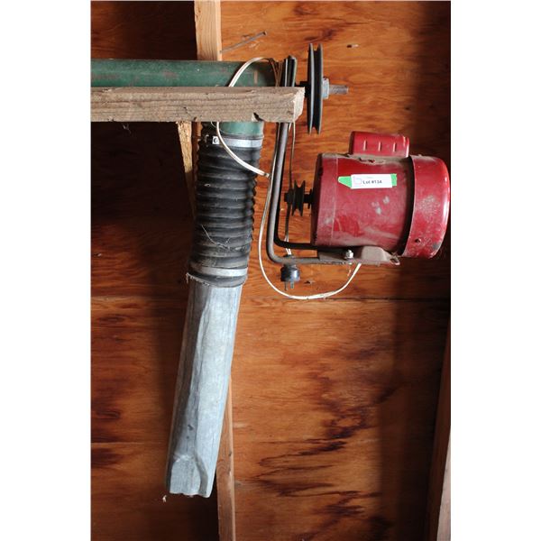 4" Auger, 8' Long, Electric Motor