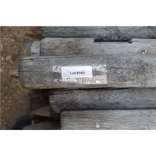 (50) Six Foot Wooden Fence Posts