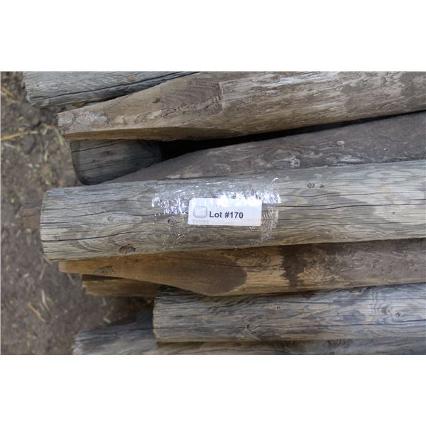 (50) Six Foot Wooden Fence Posts