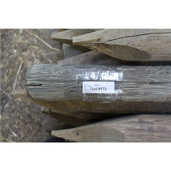 (50) Six Foot Wooden Fence Posts