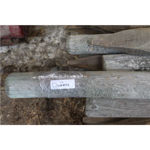 (50) Six Foot Wooden Fence Posts