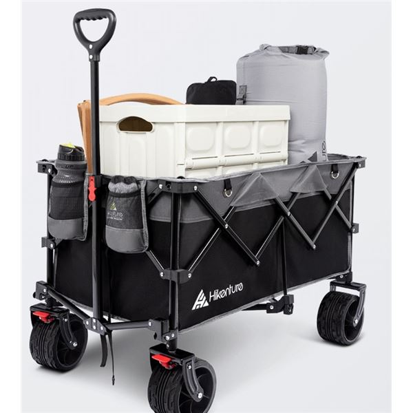 Lot of 1 Hikenture Folding Heavy-Duty Wagon Cart/Utility Cart - Black - BRAND NEW!
