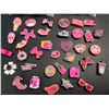 Image 2 : Lot of 3 Multi-Packs of Croc Shoe Charms - Girly/Pink Design - 35PCS Per Pack - New