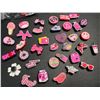 Image 2 : Lot of 3 Multi-Packs of Croc Shoe Charms - Girly/Pink Design - 35PCS Per Pack - New