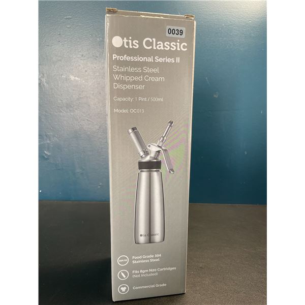 Lot of 1 Otis Classic Professional Series II Stainless Steel Whipped Cream Dispenser - Brand New!