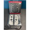 Image 2 : Lot of 1 Set of Joycons for Nintendo Switch - White Marble Design - Brand New!