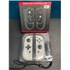Image 2 : Lot of 1 Set of Joycons for Nintendo Switch - White Marble Design - Brand New!