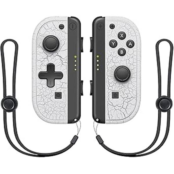 Lot of 1 Set of Joycons for Nintendo Switch - White Marble Design - Brand New!