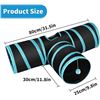 Image 2 : Lot of 2 Collapsible/Foldable Pet Tunnels - T-Shape - 3- Way Tunnels for Cats/Small Dogs - New