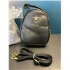Image 2 : Lot of 2 Women's Mini Black Leather Backpacks/Purses - 7 inch Height - Brand New