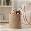 Image 4 : Lot of 1 Youdenova Jute Rope Laundry Hamper Basket/Toy Storage Basket - 58L Tall - Brand New