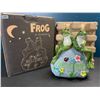 Image 1 : Lot of 1 Frog Solar Statue - Perfect for Lawns, Gardens, Pathways - 8 inch - Brand New