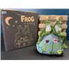 Image 1 : Lot of 1 Frog Solar Statue - Perfect for Lawns, Gardens, Pathways - 8 inch - Brand New