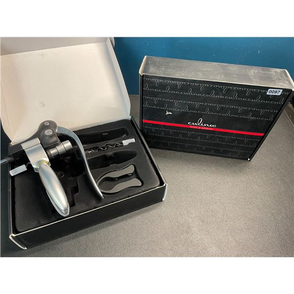 Lot of 2 Culina Deluxe Corkscrew Sets/Wine Bottle Openers - Brand New