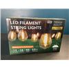 Image 1 : Lot of 1 LED Outdoor String Light Set - 53FT Long Length - Waterproof & Shatterproof - Brand New