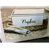 Image 3 : Lot of 2 Home Acre Designs Products/Home Decor Pieces - Napkin holder & Utensil Holder - Brand New