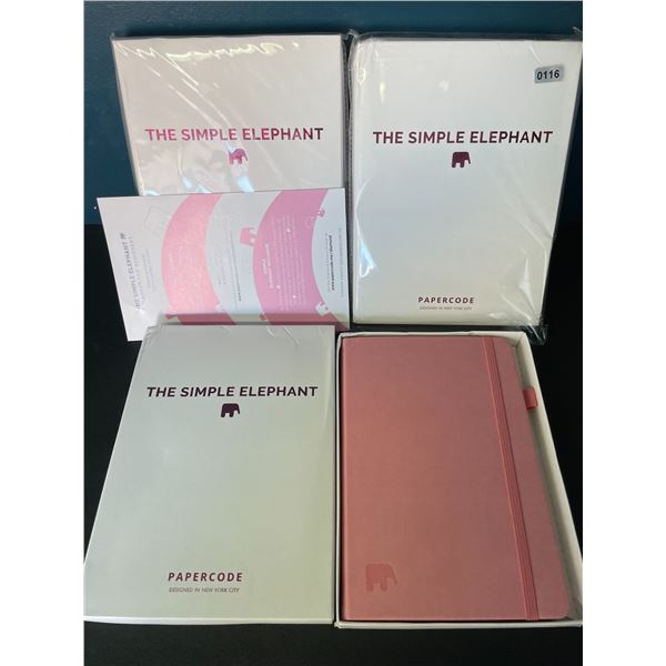 Lot of 3 The Simple Elephant Papercode Daily Planners - Brand New