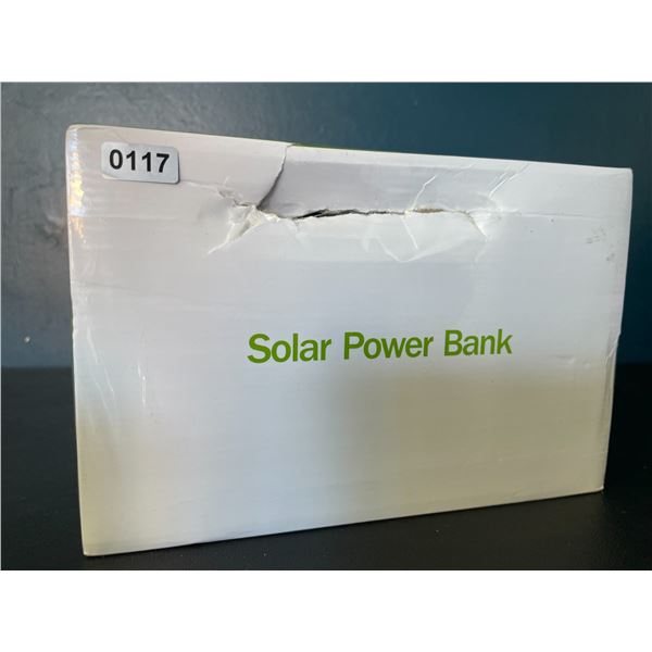 Lot of 1 Solar Power Bank - Large 38,600mAh Capacity! - Brand New SEALED!