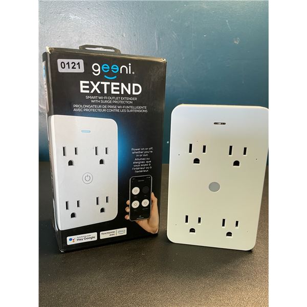Lot of 1 Geeni Extend - Smart Wi-Fi Outlet Extender with Surge Protection