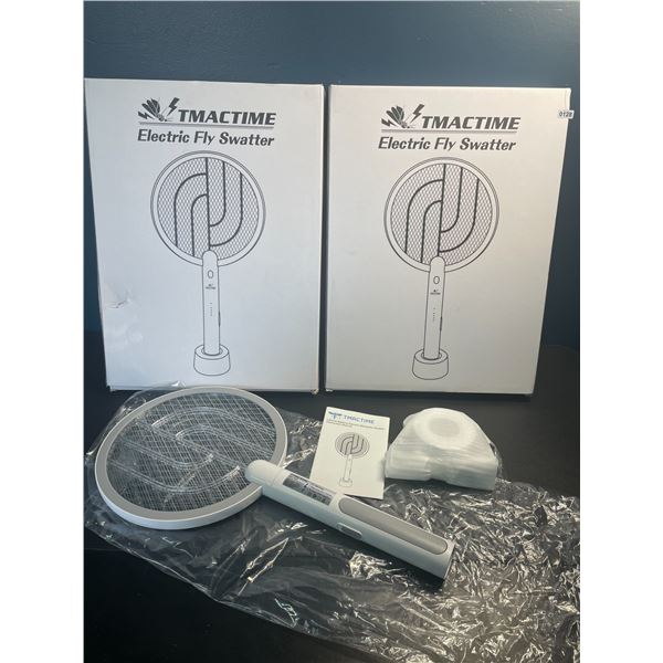 Lot of 2 Tmactime Electric Fly Swatters - Rechargeable - Brand New!