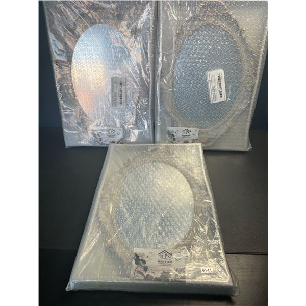 Lot of 3 Decorative Mirrors - Brand New