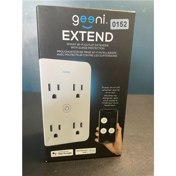 Lot of 1 Geeni Extend - Smart Wi-Fi Outlet Extender with Surge Protection