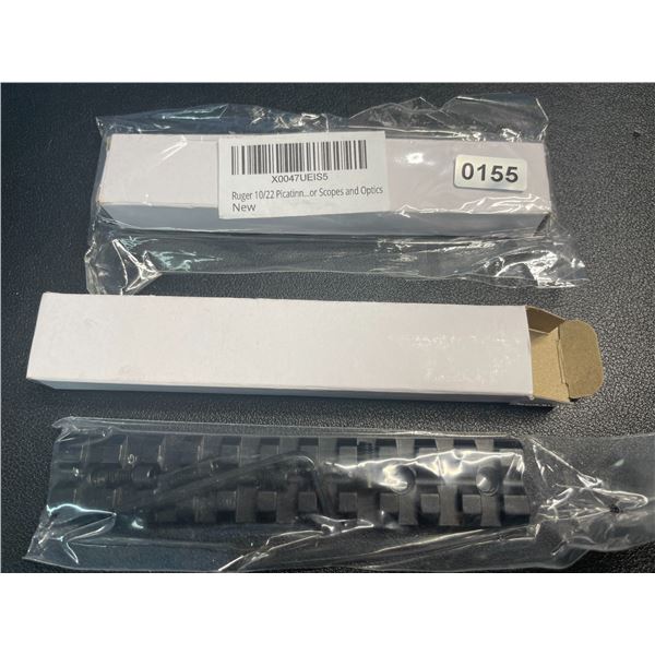 Lot of 2 Ruger 10/22 Picatinny Rail Mounts for Scopes and Optics - New