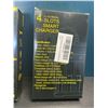 Image 2 : Lot of 2 Li-Ion Battery 4-Slot Smart Chargers - Brand New