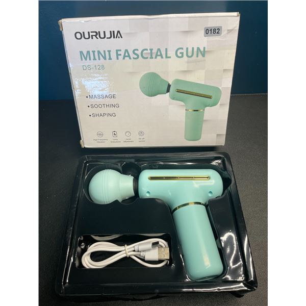 Lot of 1 Mini Handheld/Portable Massage Gun - Teal Colour - Brand New
