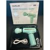 Image 1 : Lot of 1 Mini Handheld/Portable Massage Gun - Teal Colour - Brand New
