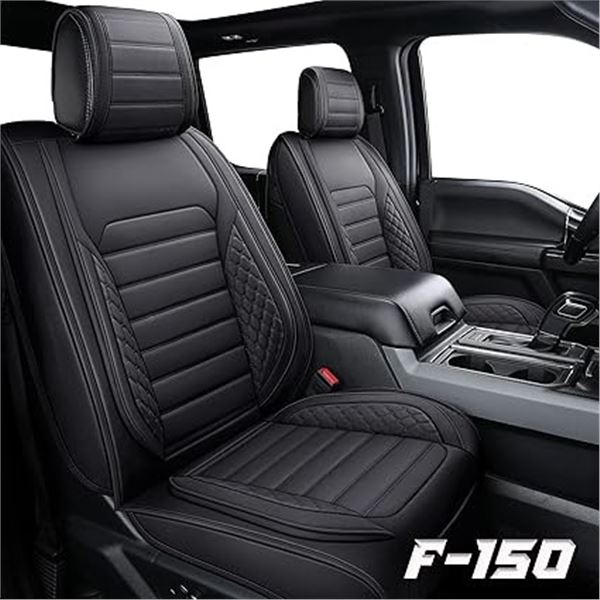 Lot of 1 Set of Seat Covers for Ford F-150 (2009-2025) Trucks - Waterproof Leather 5PCs Set - NEW