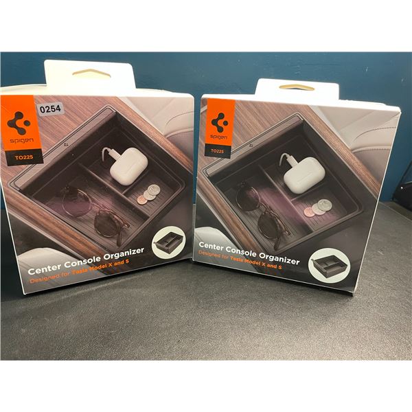 Lot of 2 Spigen Center Console Organizers for Tesla Model X 
