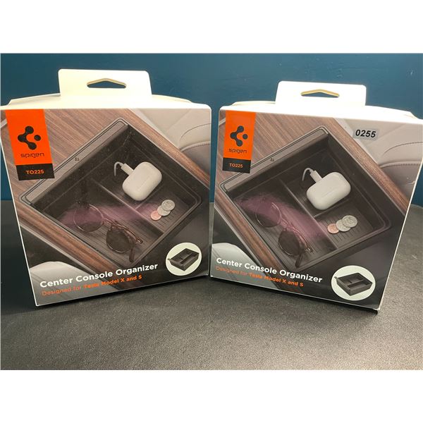 Lot of 2 Spigen Center Console Organizers for Tesla Model X 