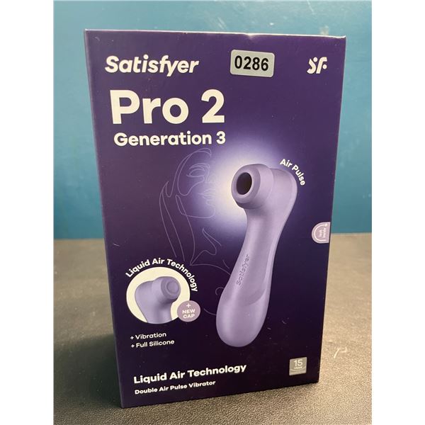 Lot of 1 Satisfyer Pro 2 Generation 3 Double Air Pulse Vibrator w/ Bluetooth App Control - Brand New