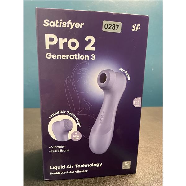 Lot of 1 Satisfyer Pro 2 Generation 3 Double Air Pulse Vibrator w/ Bluetooth App Control - Brand New