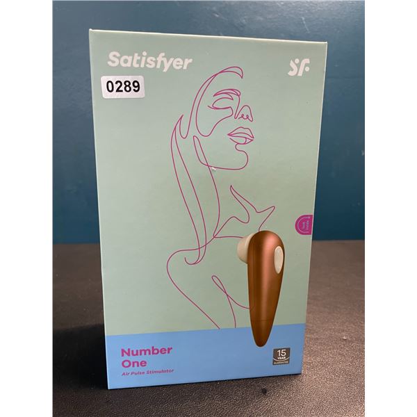 Lot of 1 Satisfyer Number One Air Pulse Stimulator/Sex Toy for Women - Brand New