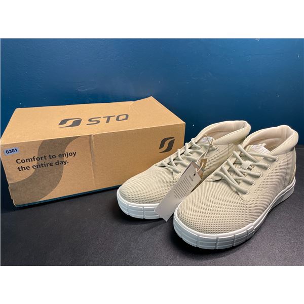 Lot of 1 Pair of STQ Beige Women's Sneakers - Size 9 - New In Box w/ Tags