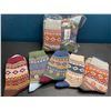 Image 1 : Lot of 2 Multi-Packs of Warm Winter Socks - 5 Pairs Each/10 total - Brand New