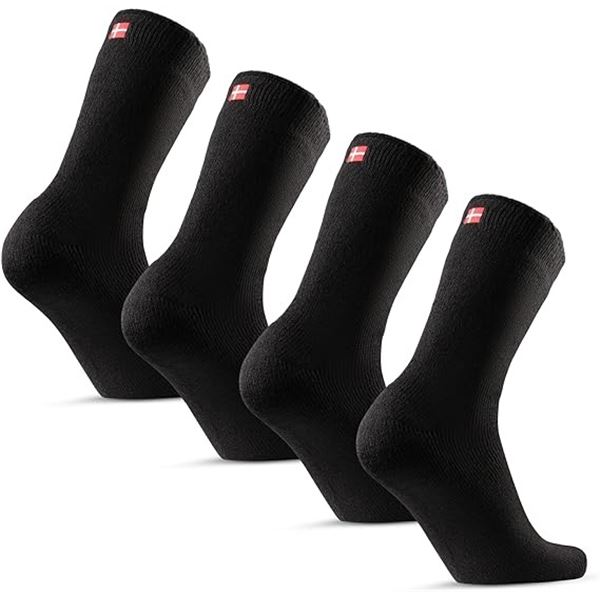 Lot of 3 Packs of Danish Endurance Unisex Thermal Heat Socks - 2 Pairs Per Pack/6 Total - New