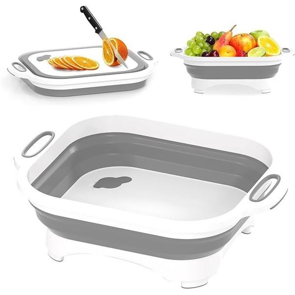 Lot of 2 Collapsible Multi Function Cutting Boards - NEW