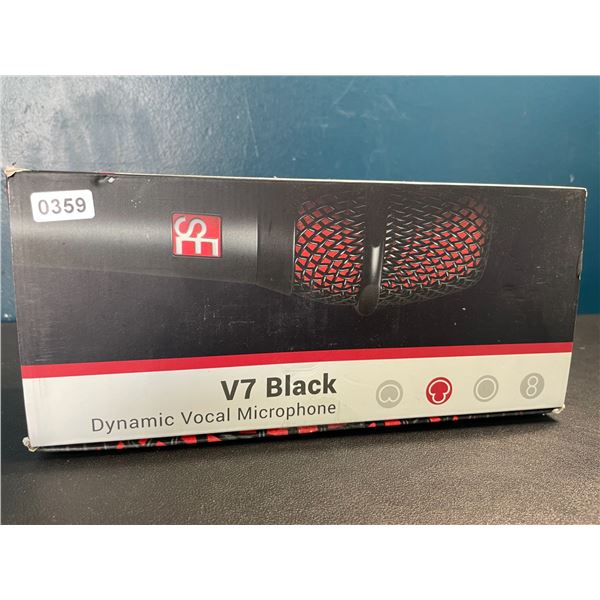 Lot of 1 V7 Black Dynamic Vocal Microphone - Brand New